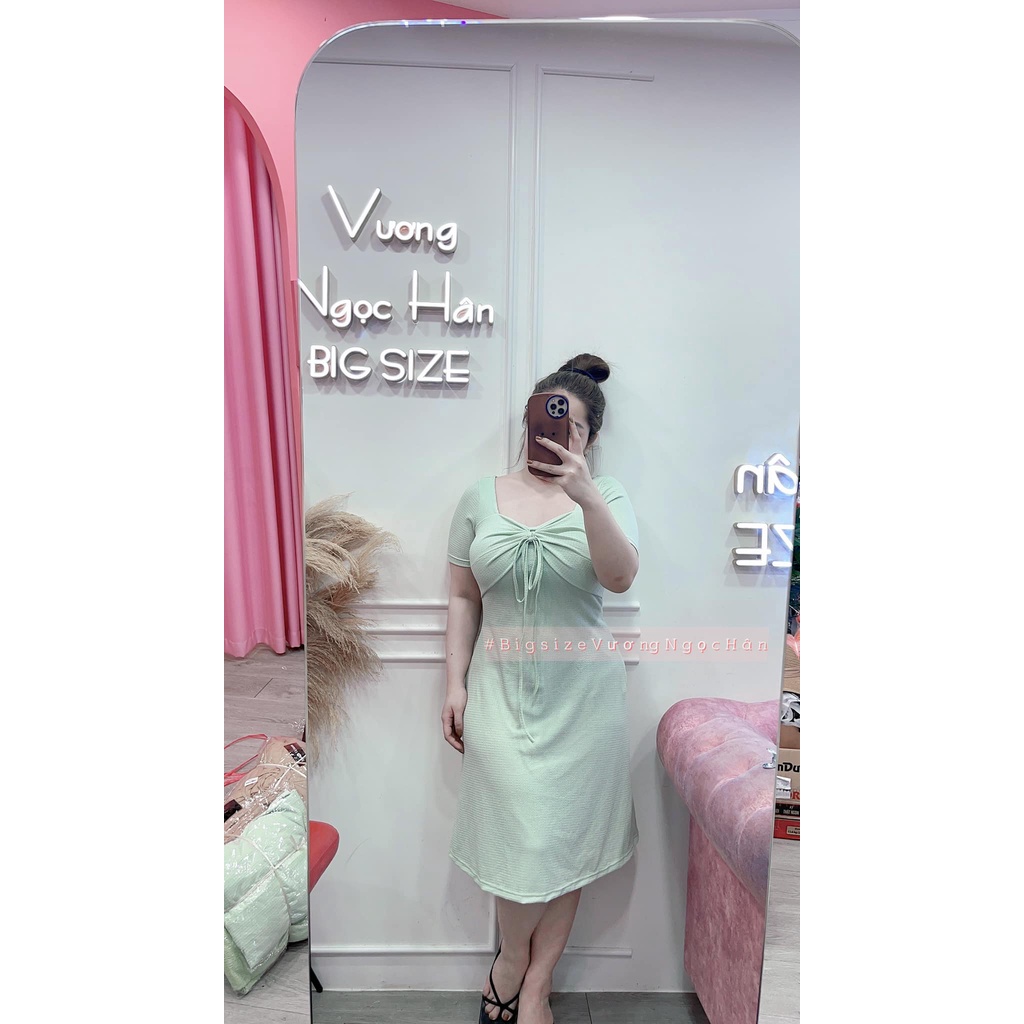 ĐẦM THUN GÂN XỐP CUỘC NƠ BIGSIZE