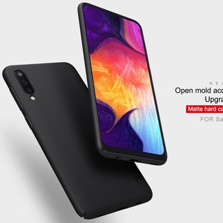 Ốp lưng Nillkin sần Cho Samsung A50/ A50S chính hãng - Tặng giá đỡ ( Đen )