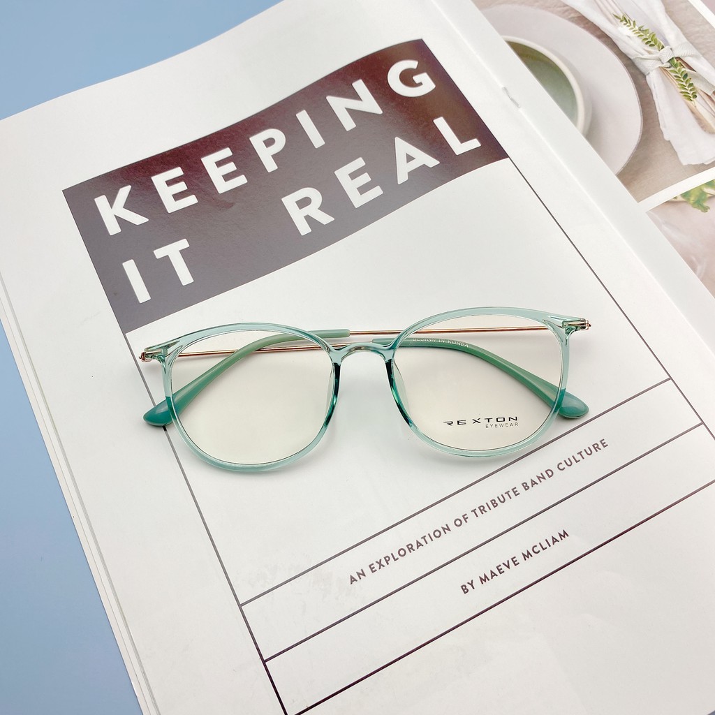 Gọng Kính Cận nữ nam dáng tròn đẹp gọng dẻo thanh mảnh siêu nhẹ nhiều màu sắc thời trang hàn quốc - Rexton101