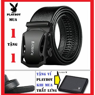 Hàng hiệu ví thời trang nam da bò cao cấp playboy - thắt lưng nam da thật tl-gc119k