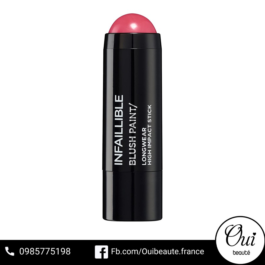 Má hồng dạng thỏi Loreal Infallible Chubby Blush Stick màu 01 Pink Picasso Ouibeaute