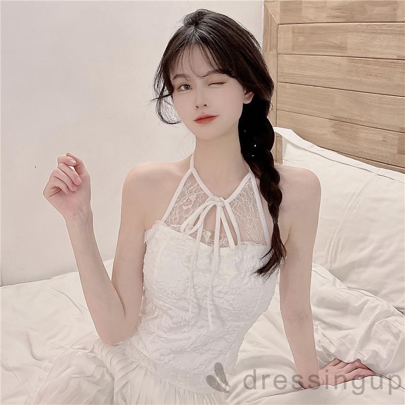 Áo croptop không tay màu sắc thời trang mùa hè cho nữ