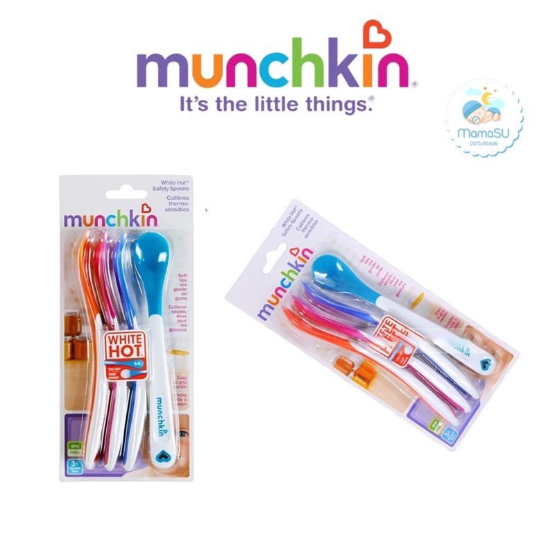 Thìa báo nóng Munchkin cho bé ăn dặm (Có tách lẻ)