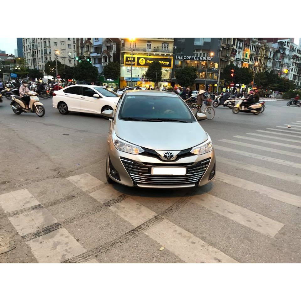 Vios, Ốp mặt calang inox vios 2019 2020 tặng kèm keo tăng dính