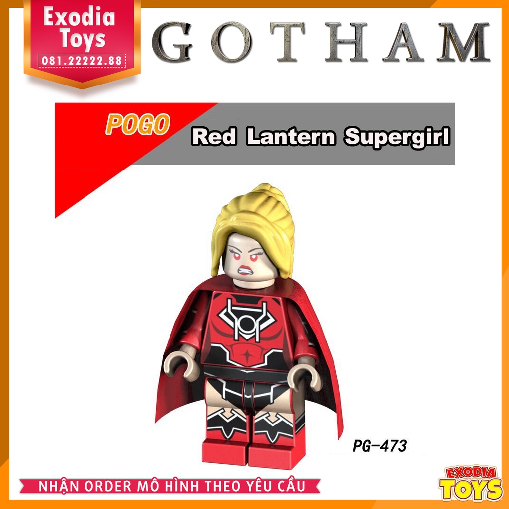 Xếp hình Minifigure DC Comics Siêu Anh Hùng và Kẻ phản diện Gotham City - Đồ chơi lắp ghép sáng tạo - POGO PG8119