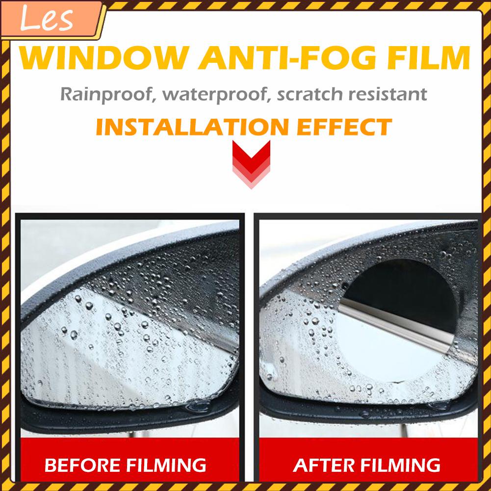 Bộ 4 miếng phim dán bảo vệ kính chiếu hậu xe hơi chống sương mù