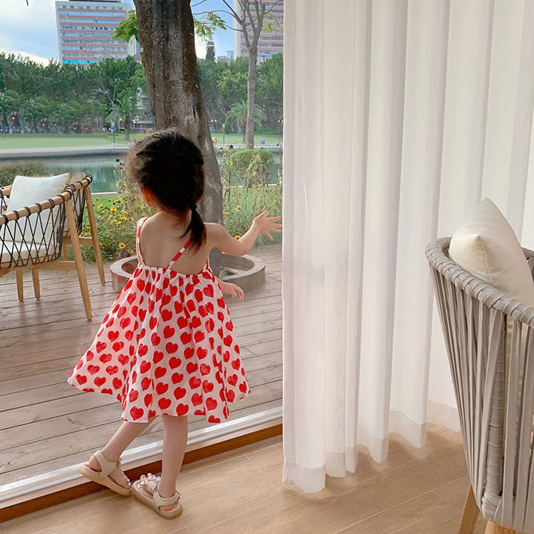 Váy Cô Gái Sling Mỏng Không Tay Công Chúa