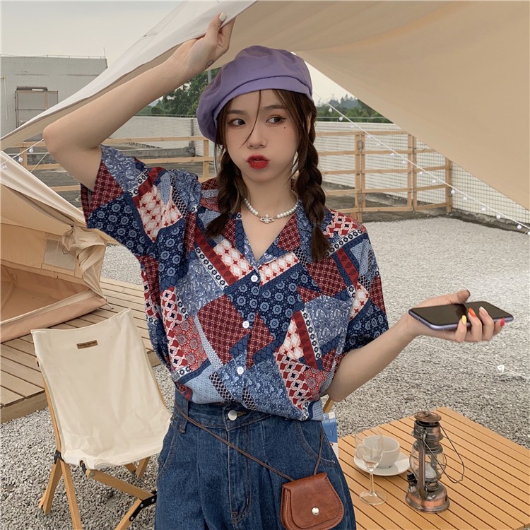 Thổ cẩm xanh đỏ vintage | 11 HIN
