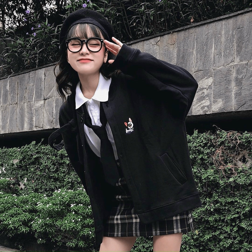 ÁO KHOÁC CARDIGAN Nam Nữ THUN NỈ FORM RỘNG IN CHÓ Bloomy Puppy TP[NewUnisex]
