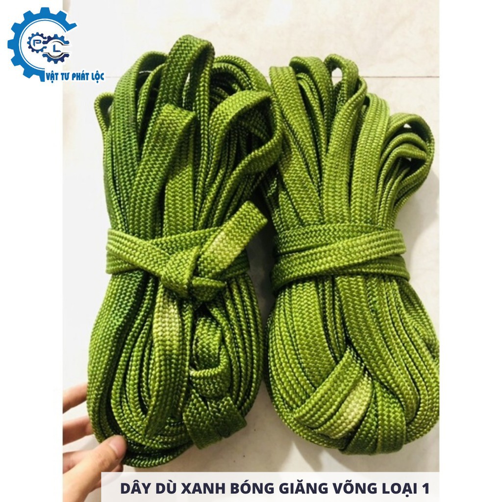 Dây dù xanh bóng loại 1 - Dây dù giăng võng
