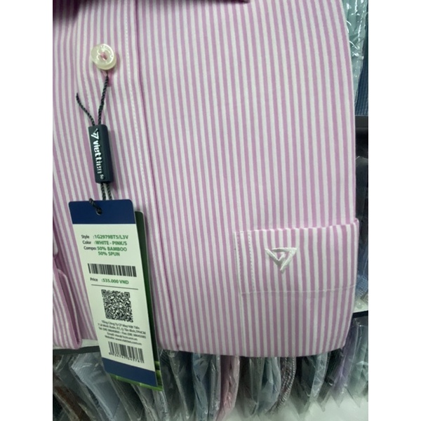 Áo sơ mi việt tiến dài tay