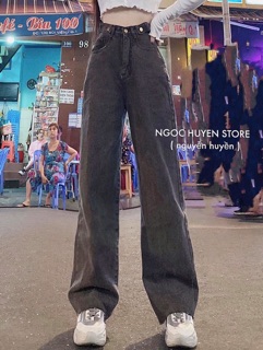 💰Baggy Jeans Ống Dài Đai Nút
