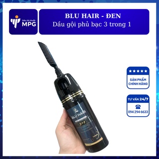 Blu hair - dầu gội nhuộm tóc màu đen 3 trong 1