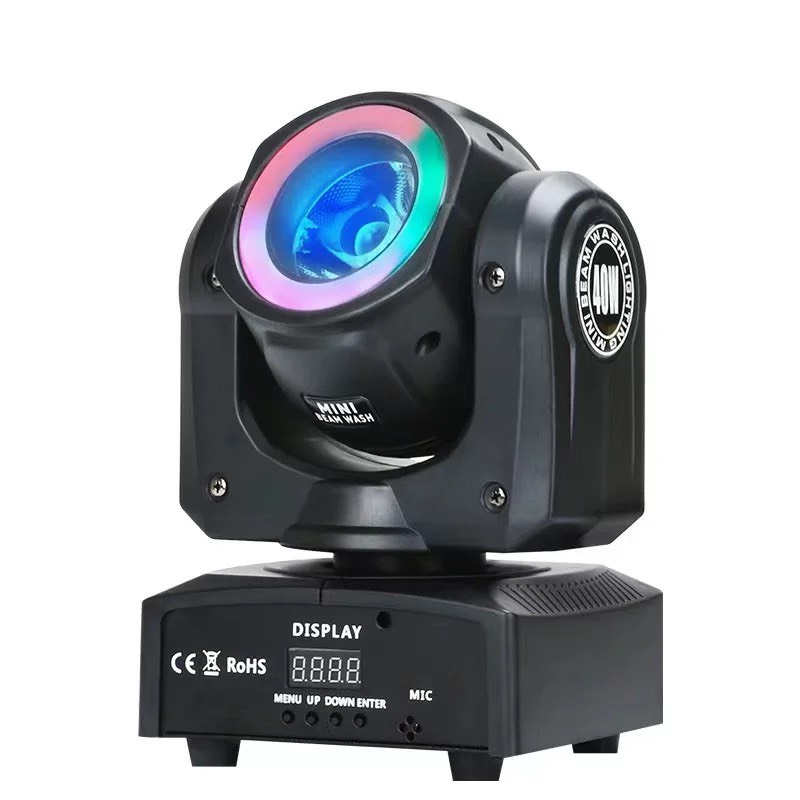 ĐÈN MOVING 60 W MINI + VIỀN LED , HIỆU ỨNG PHA LUỒNG SÁNG - CHUYÊN DÙNG TRONG QUÁN BAR MINI , BEER CLUB , CÀ PHÊ D