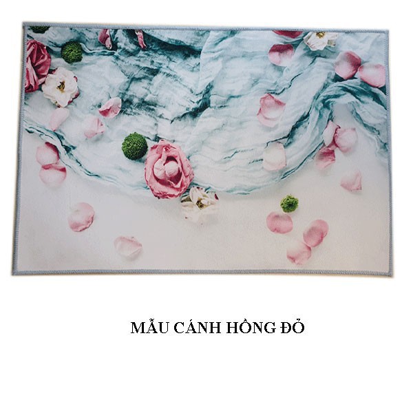 Thảm Lót Sàn 3D Chống Trượt 40 X 60CM Sắc Hoa Tươi Tắn