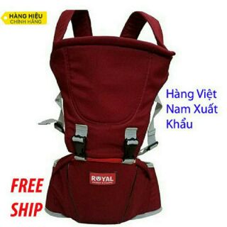 Địu trợ lực có bệ ngồi chống gù royal cho bé