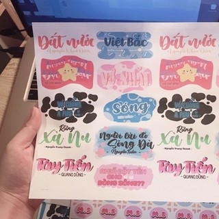 In sticker theo yêu cầu, in tem nhãn dán khổ A4 .Đọc kỹ mô tả