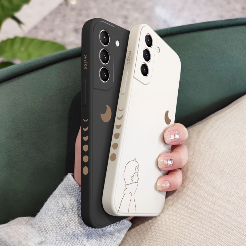 Ốp Điện Thoại Họa Tiết Mặt Trăng Twilight Miss Feel Cho Samsung Galaxy S21 S20 FE Ultra Plus