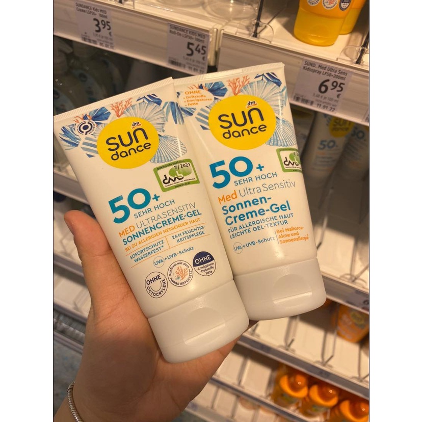 Kem Chống Nắng cho da nhạy cảm Sundance Creme SPF 50+, 150ml - Phù hợp da khô, thiên khô với độ dưỡng nhẹ