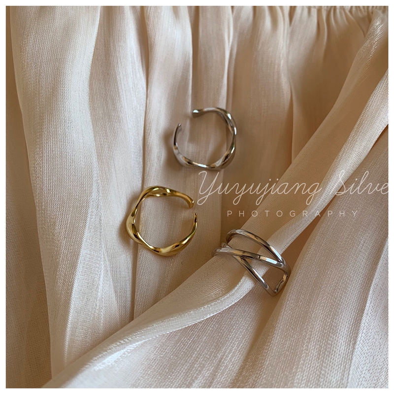MANYUE Exquisite Nhẫn Đeo Tay Kim Loại Tạo Hình Độc Đáo Thời Trang Nữ