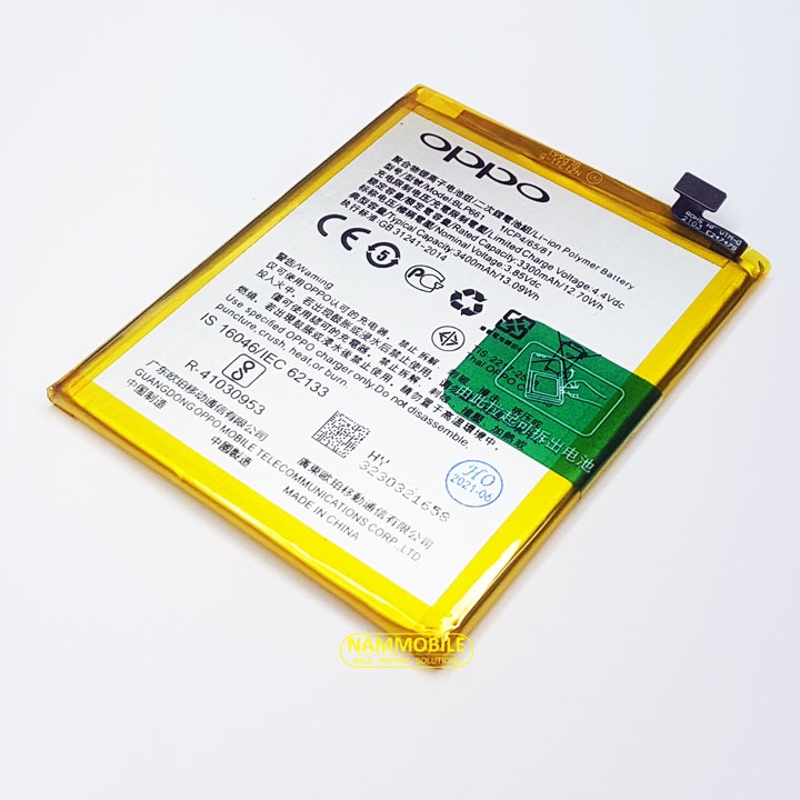 Pin Oppo A3, F7, R15 BLP661 3400mAh Zin + Tặng Keo Dán Pin-FREESHIP