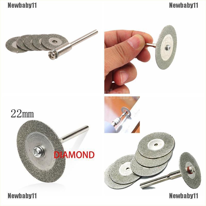 Set 5 Lưỡi Cắt Kim Cương 22mm + 1 Trục Khoan Chuyên Dụng