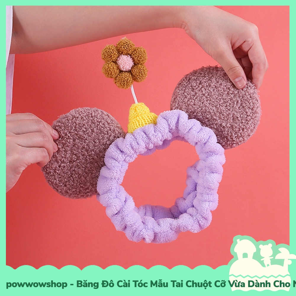 [Sẵn VN - Hỏa Tốc] Băng Đô Cài Tóc Thun Co Dãn &amp; Cứng Mẫu Tai Chuột Dành Cho Nam Nữ