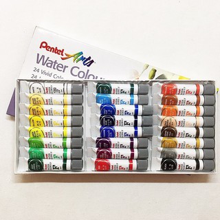 Màu nước Pentel WFRS-24 (Hộp 24 tuýp màu)