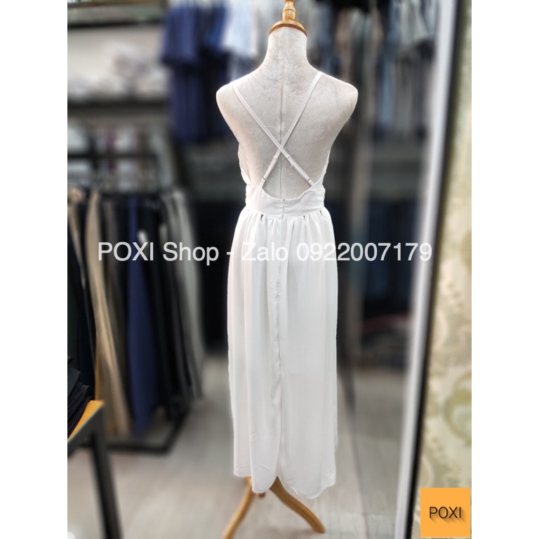 [ẢNH THẬT] Đầm Maxi Trắng Cách Điệu Eo Lạ Mắt | BigBuy360 - bigbuy360.vn