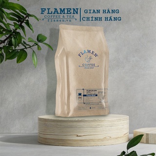 Cà phê nguyên chất 100% cafe rang xay Flamen dạng bột pha phin phối trộn Arabica & Robusta