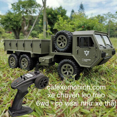 [Mã LIFE0503TOYS1 giảm 10% đơn 150k] xe điều khiển bán tải quân sự 6wd chi tiết như xe thật size to 1/12 có đèn fy004