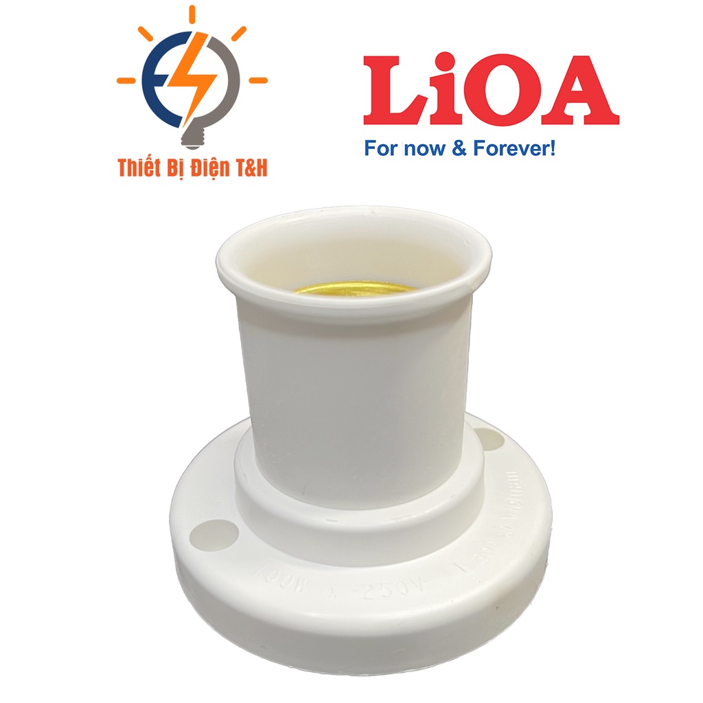 Đui đèn E27, gắn tường, vuông góc 90 độ gắn tường, LIOA, DDX90, Thiết Bị Điện T&H