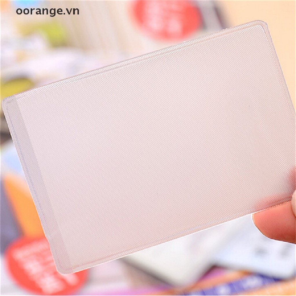 Bộ 10 Thẻ ID / Thẻ ID Bằng PVC Trong Suốt
