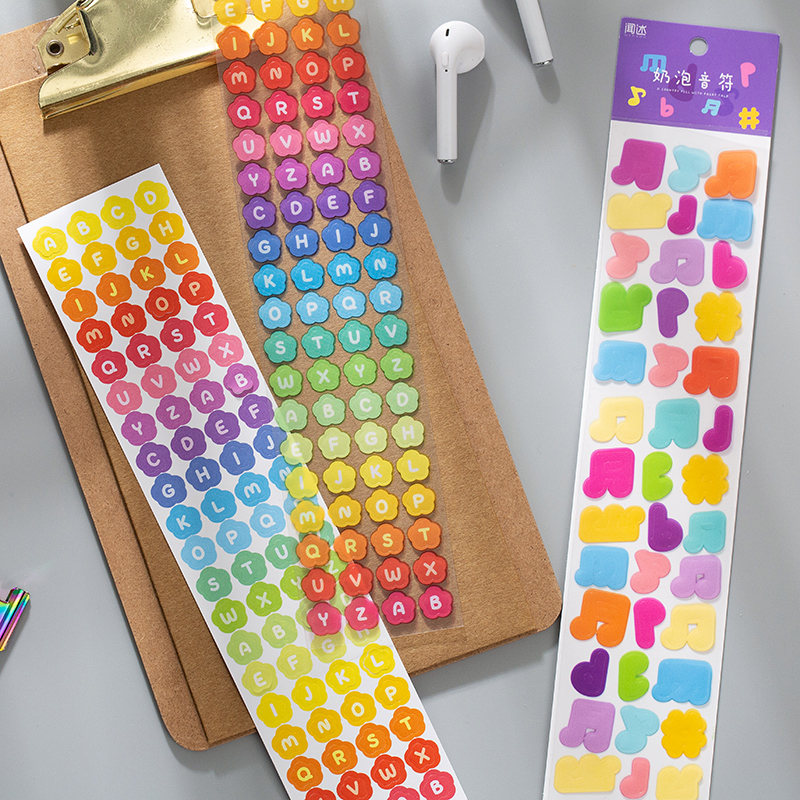 2 Tờ hình dán trang trí sổ lưu niệm