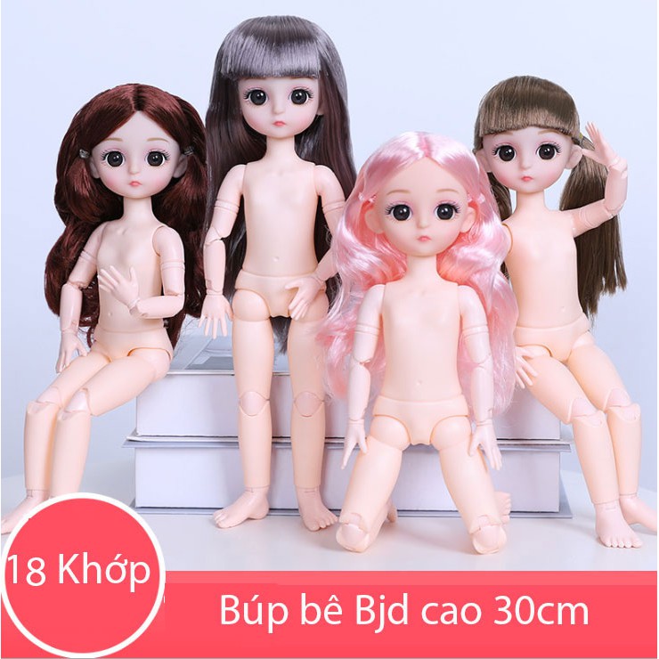 Búp Bê Baboliy Trơn Cao 30cm 18 Khớp Tặng Kèm Giày