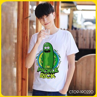 Áo Thun Unisex Dưa Leo Pickle Rick X Morty Cartoon -CT09-190220