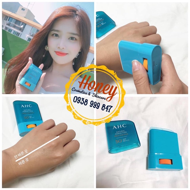 ☀️SÁP LĂN CHỐNG NẮNG AHC NATURAL PERFECTION FRESH SUNTICK SPF 50+ PA++++ | BigBuy360 - bigbuy360.vn