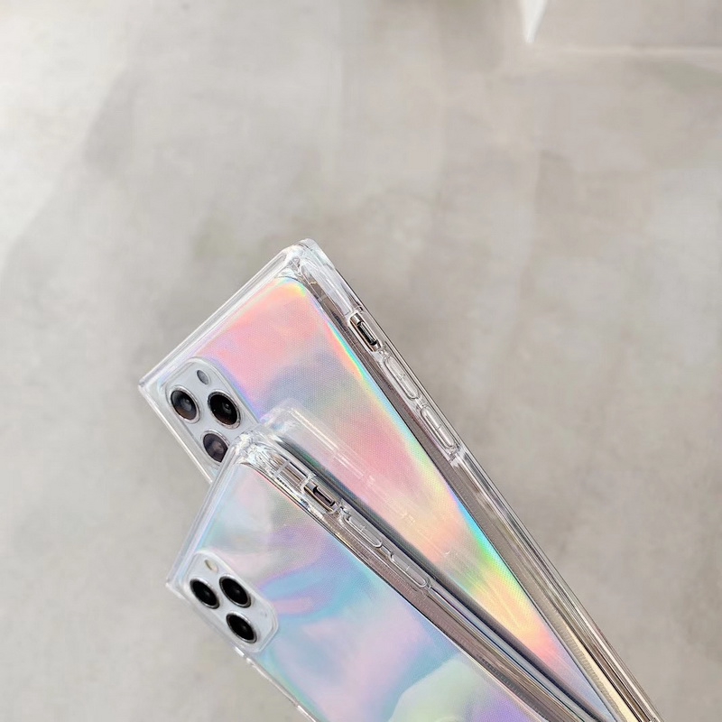 Ốp điện thoại silicon mềm vuông nhiều màu sắc cho iPhone 11 Pro Max XS XR 8 7 6 Plus