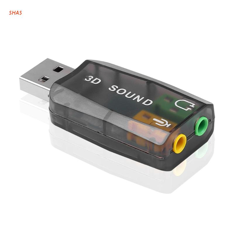 Đầu cắm chuyển đổi USB CM108 chipset USB sang giắc âm thanh 3.5mm 5.1 3D