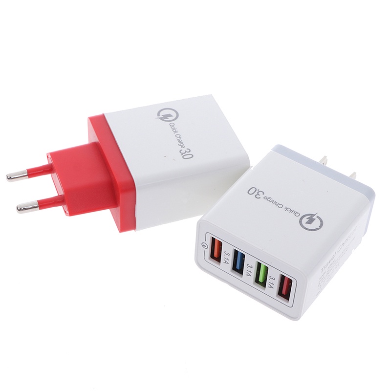 Cốc Sạc Nhanh Usb 3.0 4 Cổng 3a Tiện Dụng
