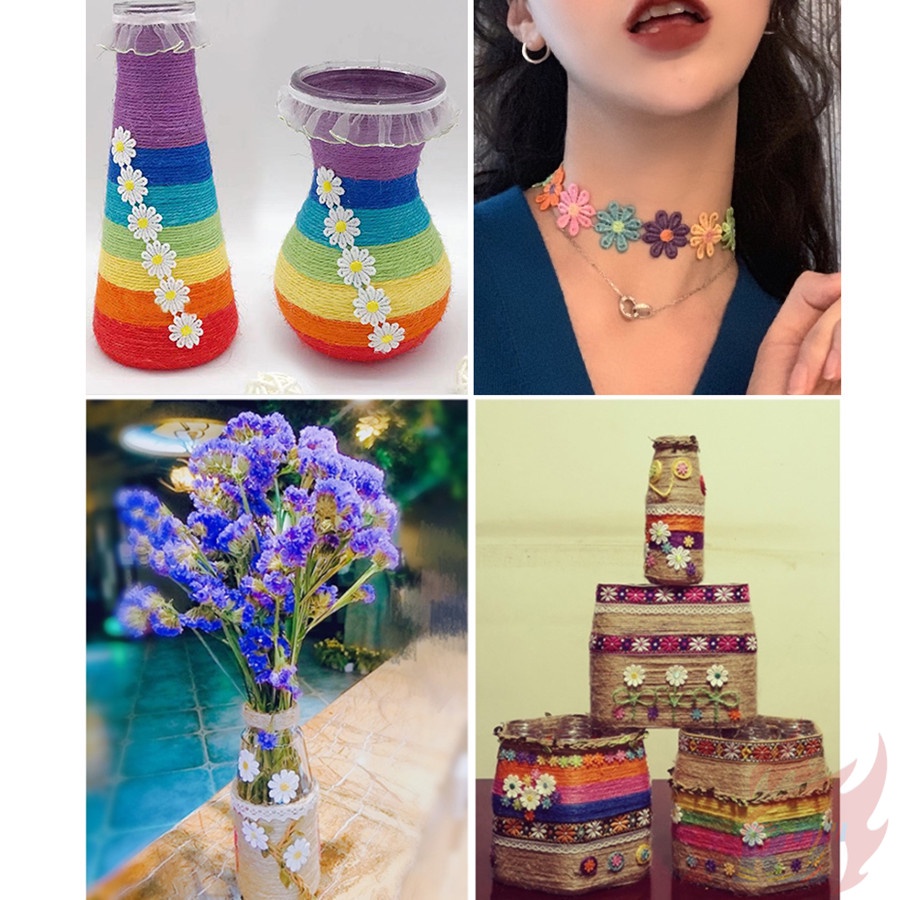 ✿ Sticker Ủi Thêu Hình Hoa/Dứa/Bướm ✿1 Miếng Dán Trang Trí Tóc Cho Bé 28cm