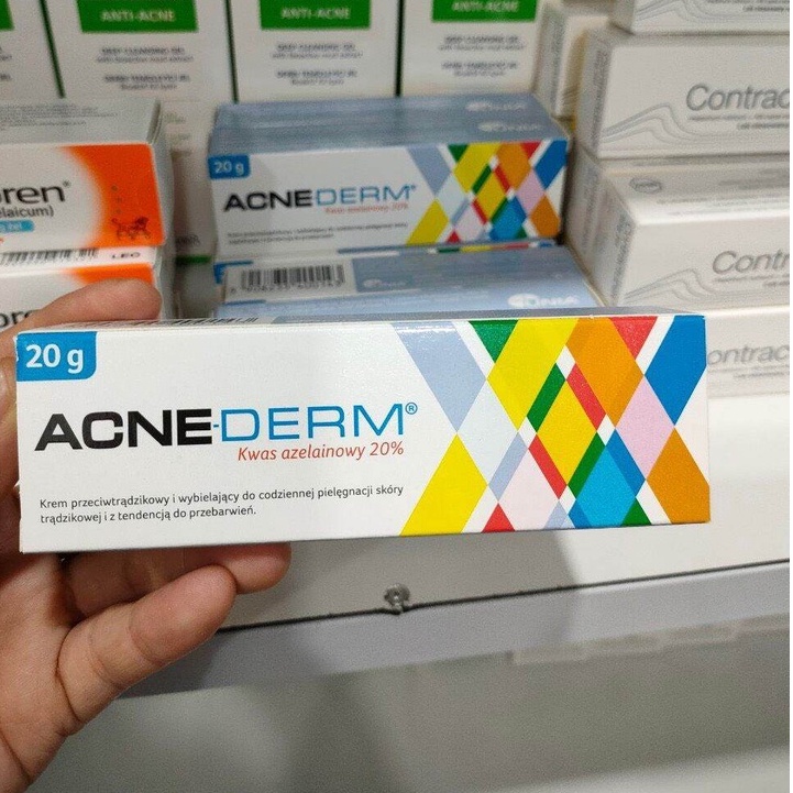 Acne Derm kem làm trắng da giảm mụn Balan azelaic 20% 20g