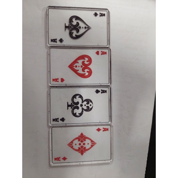 Bộ bài tứ quý bằng mica độc đáo