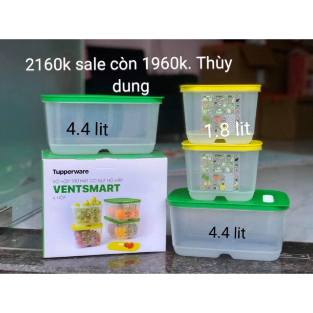 Tupperware - Bộ trữ mát cao cấp Vensmart 4 hộp | BigBuy360 - bigbuy360.vn