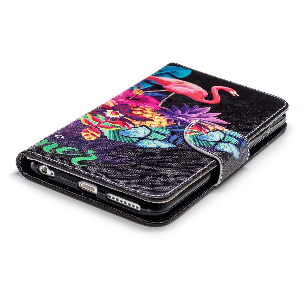 Bao da điện thoại in hình hồng hạc/voi độc đáo có ngăn đựng thẻ cho iPhone 5s 5 SE 6 6S Plus | BigBuy360 - bigbuy360.vn