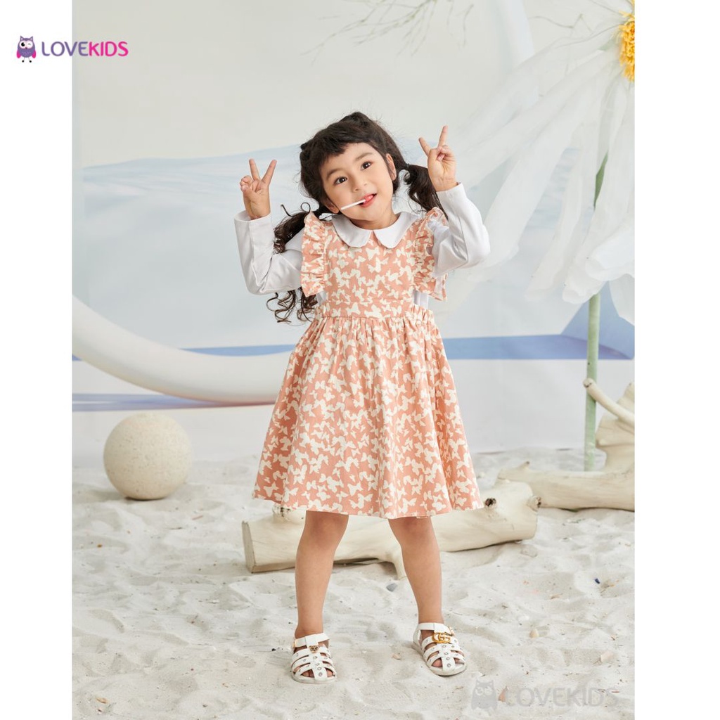 Váy yếm vai bèo - Lovekids