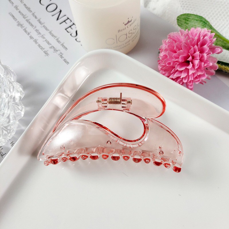 Kẹp Tóc Acrylic Trong Suốt Phong Cách Hàn Quốc Cho Nữ