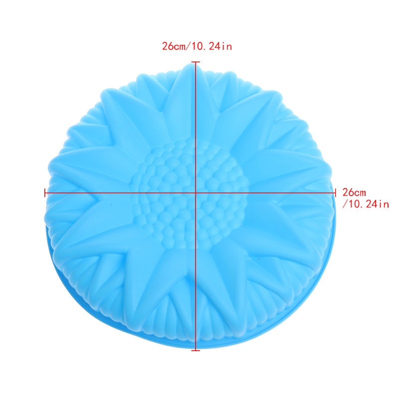 Khuôn Silicone Làm Bánh Tạo Hình Hoa Hướng Dương Lớn 10&quot; Tiện Dụng