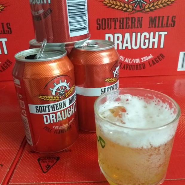 Thùng 30 lon Bia Đỏ Southern Mills Draught - Bia Úc - lon 330ml