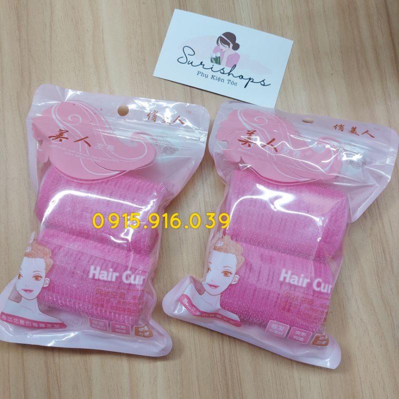 Set 2 Lô Cuốn Tóc, Combo 2 lô cuốn tóc tự dính 2 lớp dính cao cấp